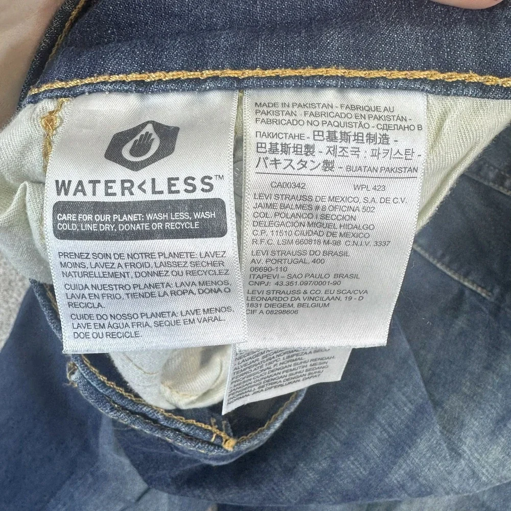 Levi's 559 Relaxed Straight Jeans Men 46x30 Blue Medium Wash Stretch‎ Denim